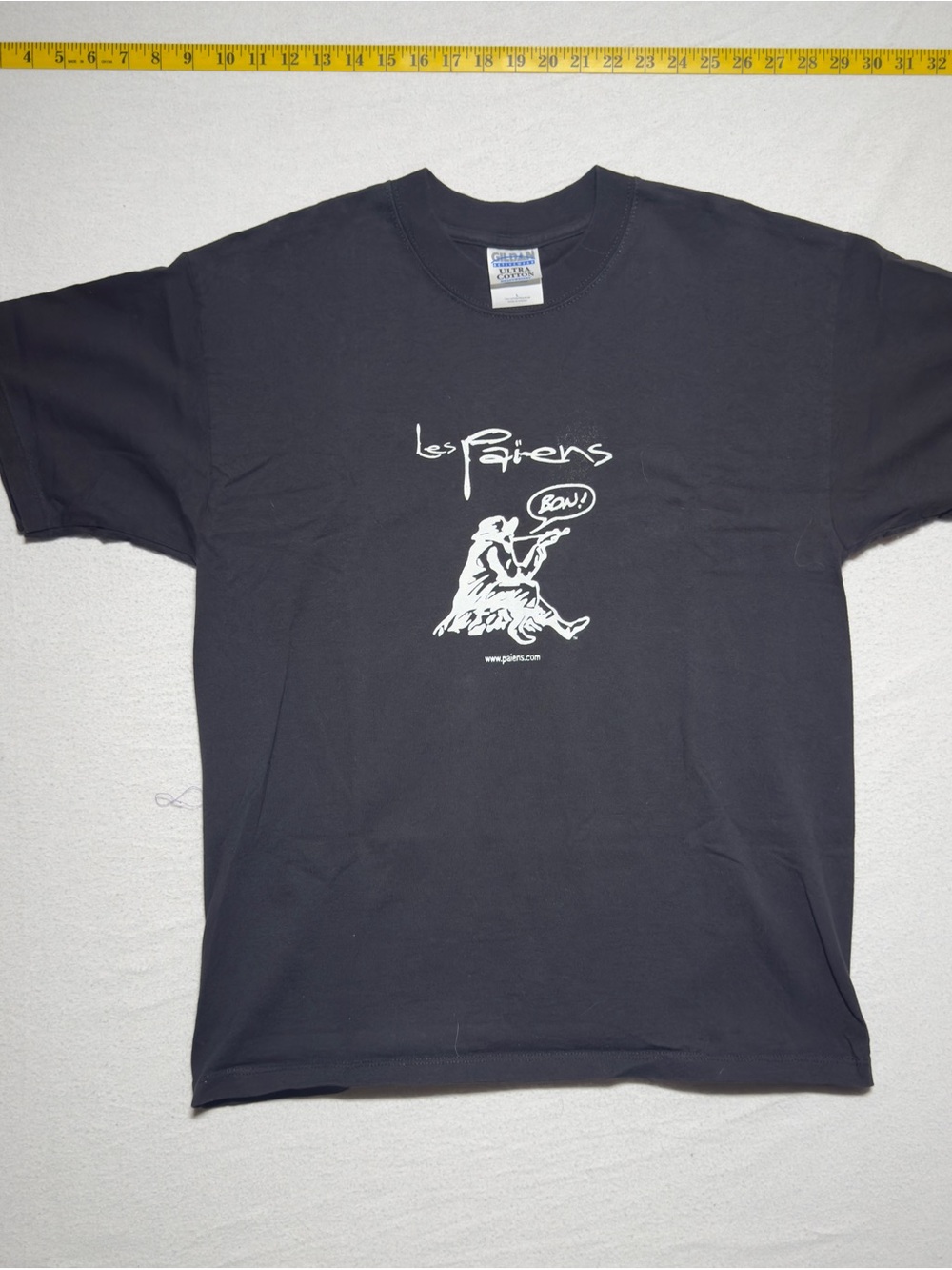 Les Paiens vintage Black Graphic Short Sleeve Tee jazz shirt